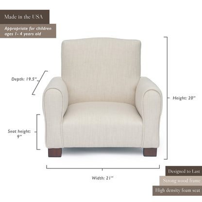 Toddler Upholstered Armchair - Llama Print